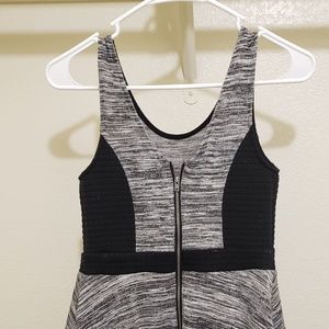 Grey and black dress